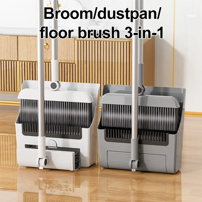 CleanSweep Pro™ 3-in-1 Broom & Dustpan System