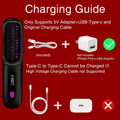 SilkGlide™ Portable Straightening Brush