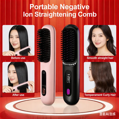 SilkGlide™ Portable Straightening Brush