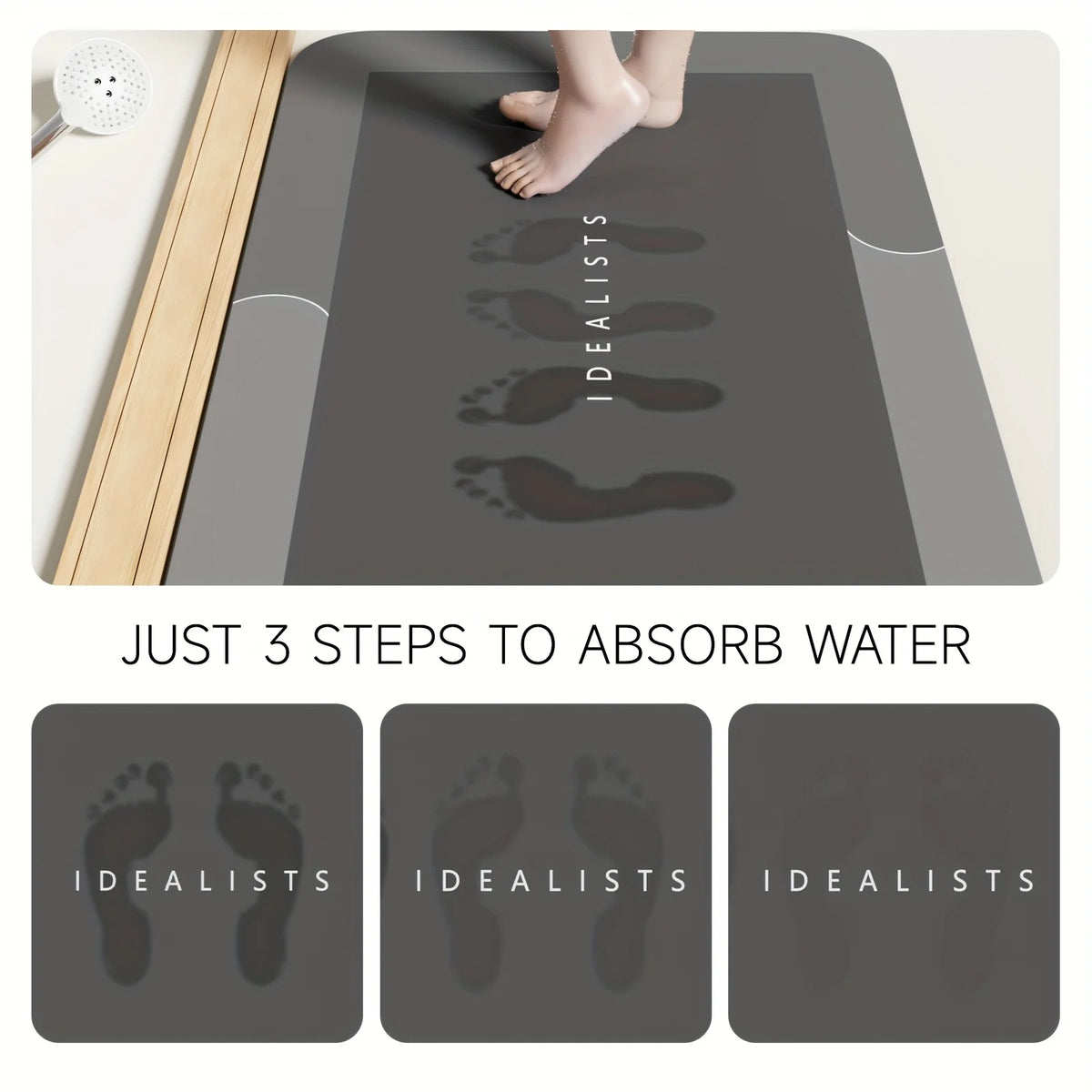 DryStep™ Diatomaceous Earth Bath Mat