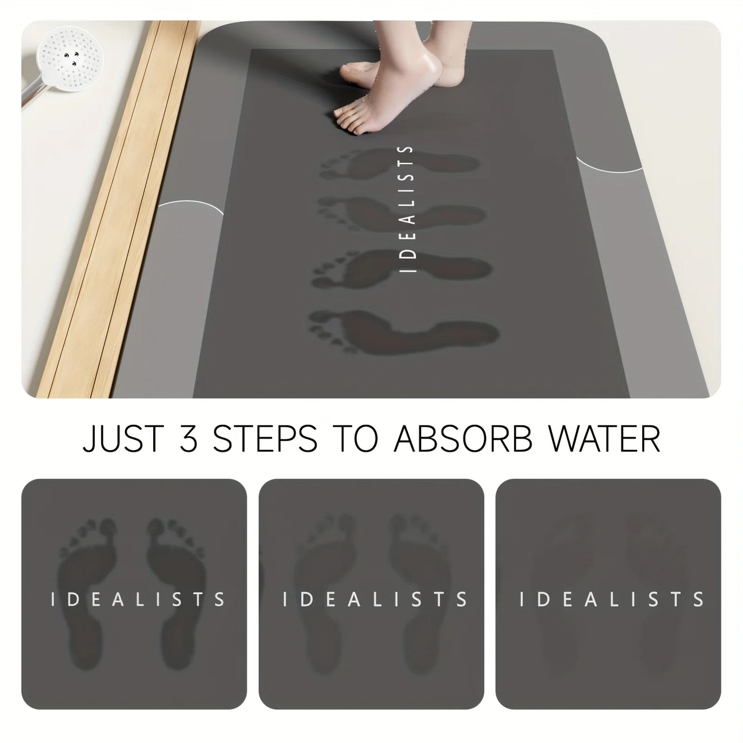 DryStep™ Diatomaceous Earth Bath Mat