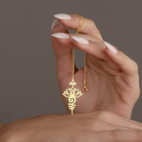 ZenBloom™ Lotus Unalome Necklace