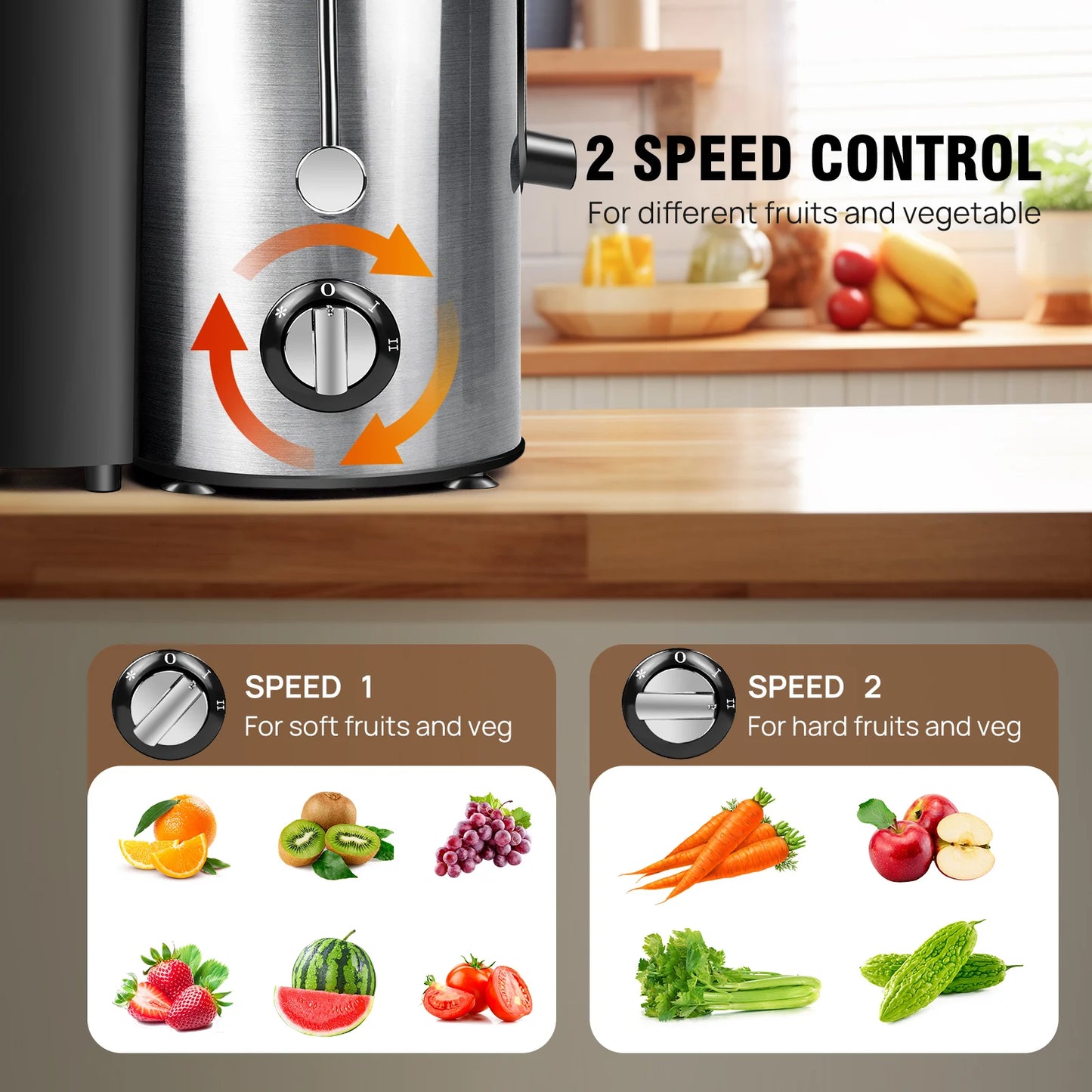 JuiceFlow™ 2-Speed Juicer