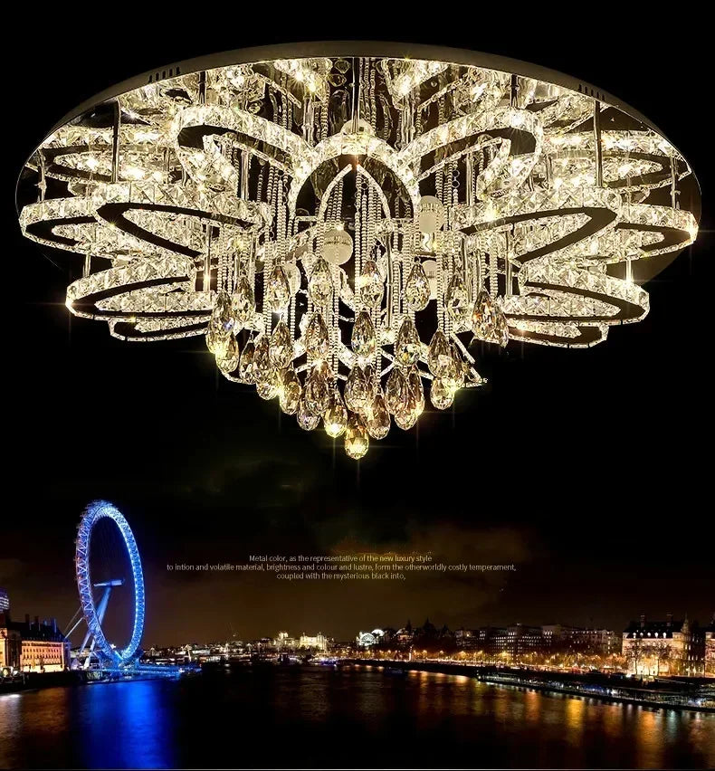 LumaRing™ Smart Crystal Ceiling Lamp